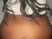 Latina doggystyle creams all over 9 inch thick dick 13/16