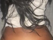 Latina doggystyle creams all over 9 inch thick dick 14/16