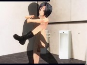 3D HENTAI caught in club toilet and fucked with creampie 15/16