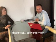 my job interview and demonstrated  sex skills 2/16