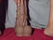 Slackhole Challenge with Hankey’s Toys XxxL Seahorse 30cm.  2/16