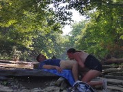 REAL COUPLE Sneaky sex - Sensual Blowjob Quick Amateur Dick Suck