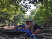 REAL COUPLE Sneaky sex - Sensual Blowjob Quick Amateur Dick Suck 15/16