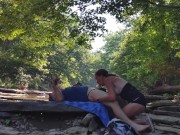 REAL COUPLE Sneaky sex - Sensual Blowjob Quick Amateur Dick Suck 16/16