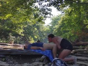 REAL COUPLE Sneaky sex - Sensual Blowjob Quick Amateur Dick Suck 2/16