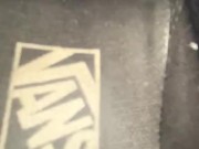 Smell my dirty white socks and vans with me 6/16