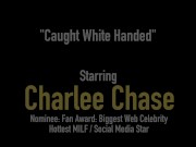 Dick Fucked Cougar Charlee Chase Uses Gloves & Pussy To Milk Her Hubby! 1/16