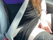 Too Horny to Wait, Masturbating in the car 8/16