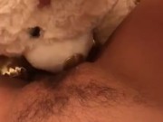 TEDDY BEAR LICKS MY PUSSY TO ORGASM! 4/16