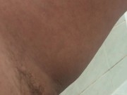 PEE DESPERATION LEADS TO PISSING IN SHOWER AND CUMMING 10/16
