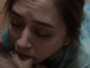 Cheating Native teen sucks daddy while her man is Out shopping for her 