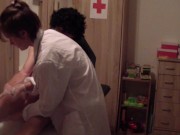 Young russian doctor exams and fucks a stranger 3/16