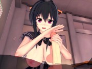 High School DxD Akeno Himejima 3D HENTAI 2/16