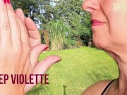 Mir wird der Marsch auf der Wiese geblasen, volle Ladung in den Mund. 1/16