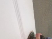 Девченка закрылась в душе с папиными трусами, мастурбирует и ссыт в папины трусы. Кончает и ссыт 1/16