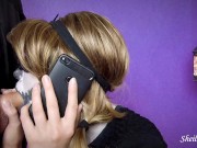 Coinquilino mi sborra in faccia mentre sono al telefono con il mio fidanzato (Halloween edition) 9/16