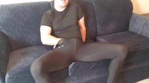 porn stickers Spandex boy cumming in Under Armour tights