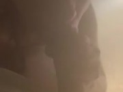 Excited teens sucking dick in PUBLIC steam room 15/16