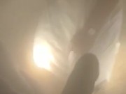 Excited teens sucking dick in PUBLIC steam room 8/16