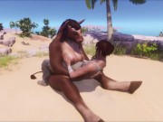 Furry Cow milks him (Wildlife game) 2/16