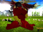 Furry Hentai 3D - Dragon Fingering and Squirting 2/16