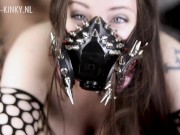 Cristal Kinky Respirator Slow motion handjob and getting fucked looking in the camera Preview 14/16