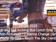 Milf make Blowjob and Balls Sucking due Lunch time (Music) 16/16