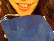 Cute Dress Nasty Gross Facemask Fetish Hairy Pussy Camgirl Pees Toilet & Uses Face Mask Toilet Paper 1/16