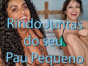 JOI SPH - Folgosa & Gween Black zombando do seu pauzinho - SMALL PENIS HUMILIATION