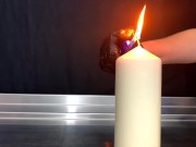 Submissive Teen is tied up - Spanked and Fucked till she comes - cumshot and dripping pussy close up 1/16