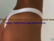 Brunette Babe with Big Booty Get Caught Masturbating in Car | Hilana Won 16/16