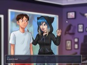 Summertime Saga 0.20.6 - Graveyard Halloween vampire sex 11/16