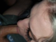 Married Tinder slut sucking cock on first date in the car 10/16