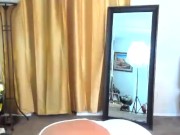 Mature Latina woman, Zilah Luz doing a dance striptease in my white lace nightie 1/16