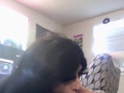 Pretty Latina teen wants you to watch her suck her boyfriend BBC while he plays video games 11/16