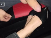 Jerked off on her feet in shoes 16/16