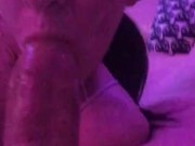 Drooling and gettnig slapped around while gagging on Daddy's cock 11/16