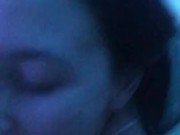 Drooling and gettnig slapped around while gagging on Daddy's cock 14/16