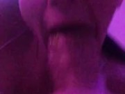 Drooling and gettnig slapped around while gagging on Daddy's cock 8/16