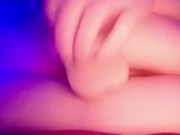 Laying on my side while I fuck myself 