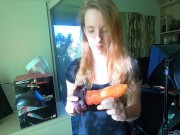 Bad Dragon dildos and masturbator unboxing, review, and first impressions 13/16