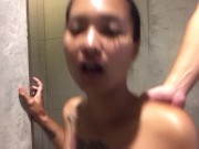Hot tight pussy Asian girl sucking and fucking 15/16