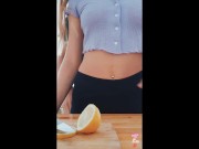 INTIMATE KITCHEN SEX - sensual Amateur Couple TanlineJourney gets passionate 3/16