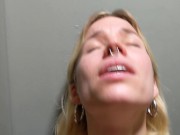 Covid Party Toilet sex, hottest cum in mouth! 9/16