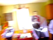 FINISH HER! Red Head gets surprised by a BWC while putting away groceries. 1/16