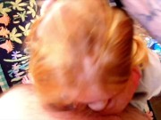 FINISH HER! Red Head gets surprised by a BWC while putting away groceries. 16/16