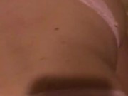 Hotwife rides dildo in her ass while sucking cock 10/16