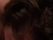 Hotwife rides dildo in her ass while sucking cock 8/16