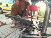 DIY Floating Table 2 - Drill Holes 4k HD Hothandyman NipSlip best moments (Music) 16/16