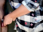 Lady N - Femdom milking handjob | Standing ruined orgasm! 7/16